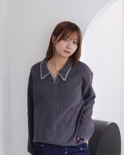 ハンドステッチポロシャツ K3356