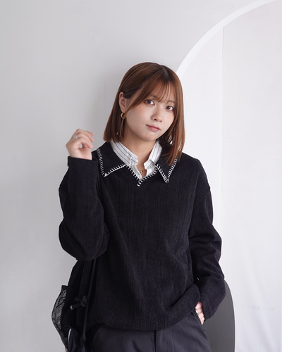 ハンドステッチポロシャツ K3356