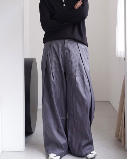 2タックストライプスラックス K3364