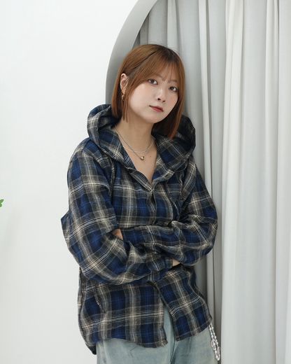 カジュアルチェックシャツ K3444