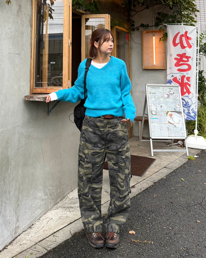 カモフラミリタリーワイドパンツ K3559