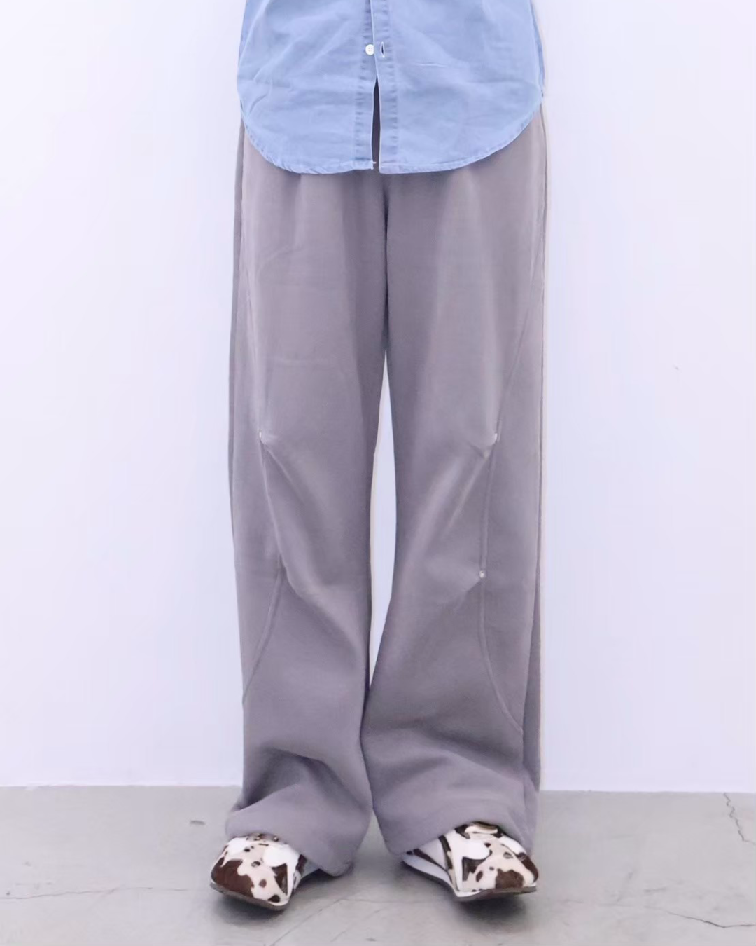 【即納】カジュアルスタッズスウェットパンツ K5000