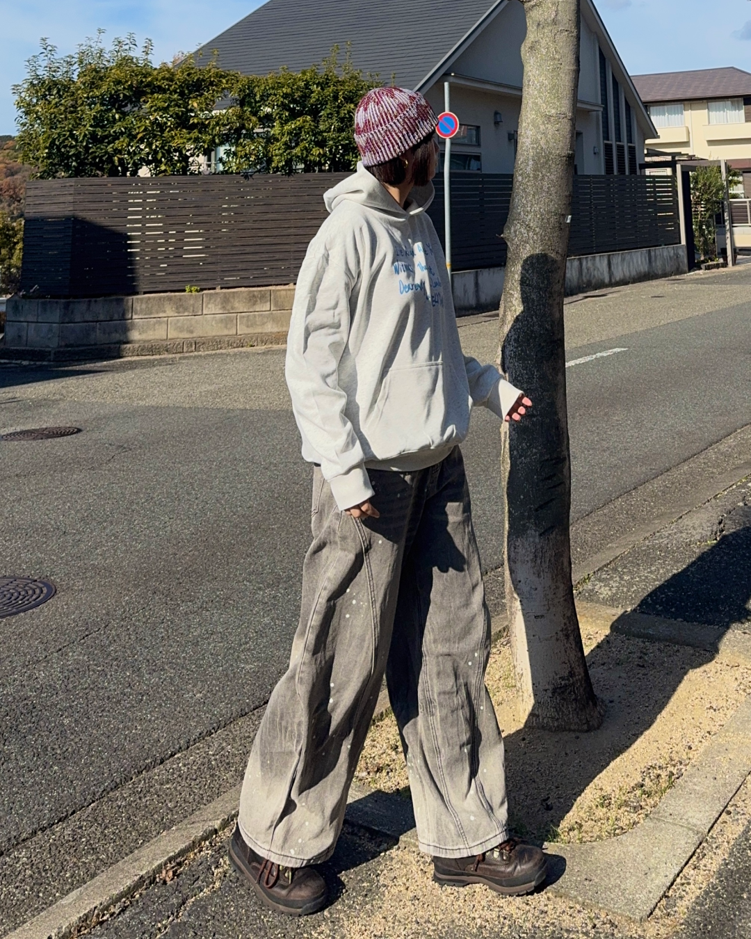 【即納】ペイントデザインカーブデニム K5011
