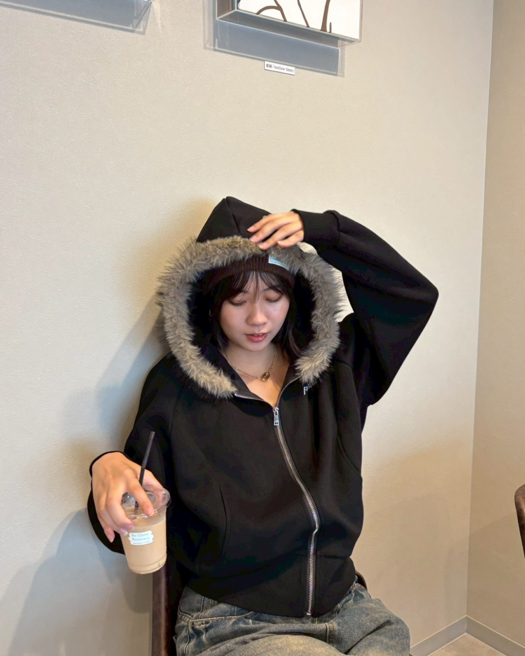 即納】ファーフードロゴジップパーカー K5012 – YOLO(ヨロ 即納】ファーフードロゴジップパーカー K5012 – YOLO(ヨロ