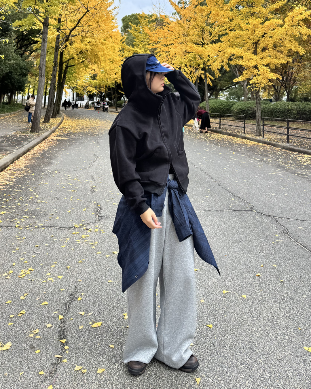 【即納】スタンドカラーフードパーカー K5013