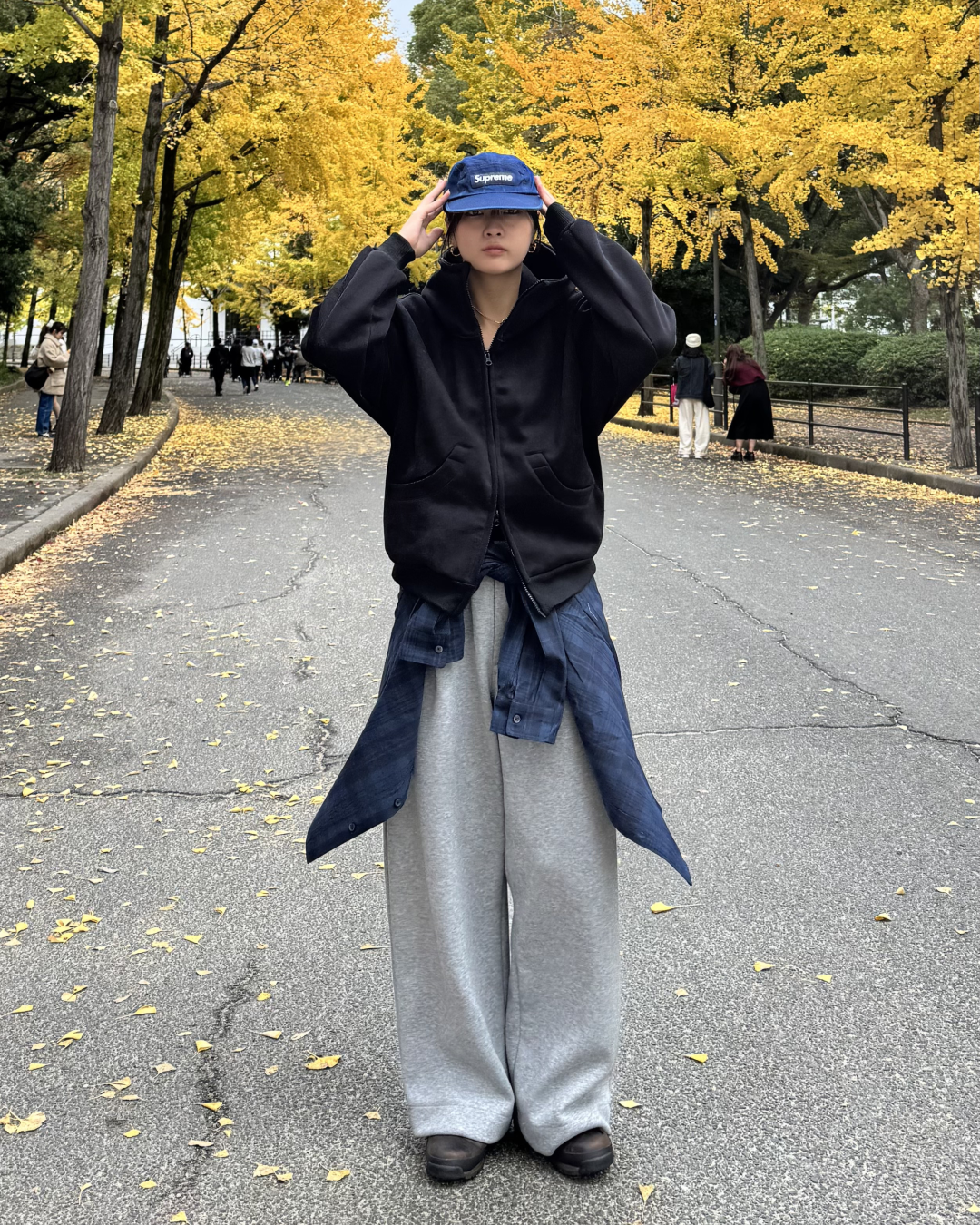 【即納】スタンドカラーフードパーカー K5013