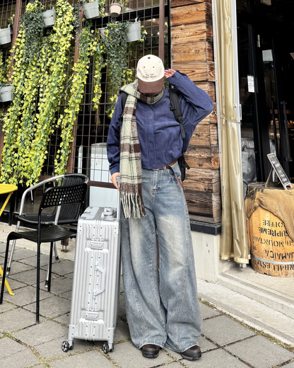 【即納】コーデュロイレザーカラーブルゾン K5018