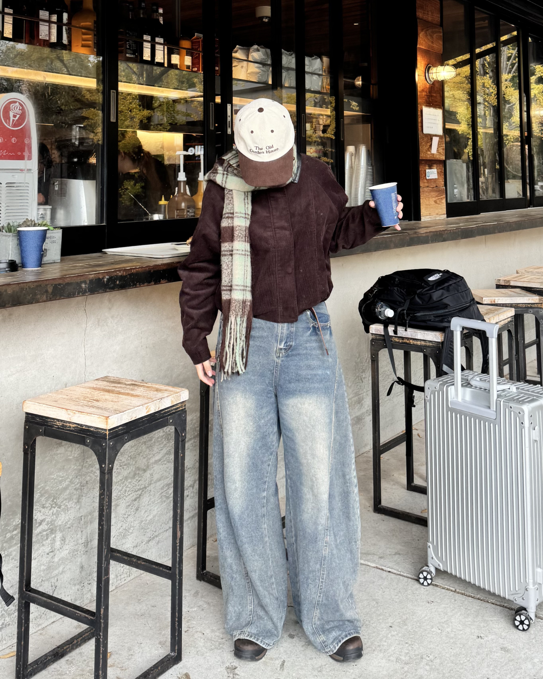 【即納】コーデュロイレザーカラーブルゾン K5018