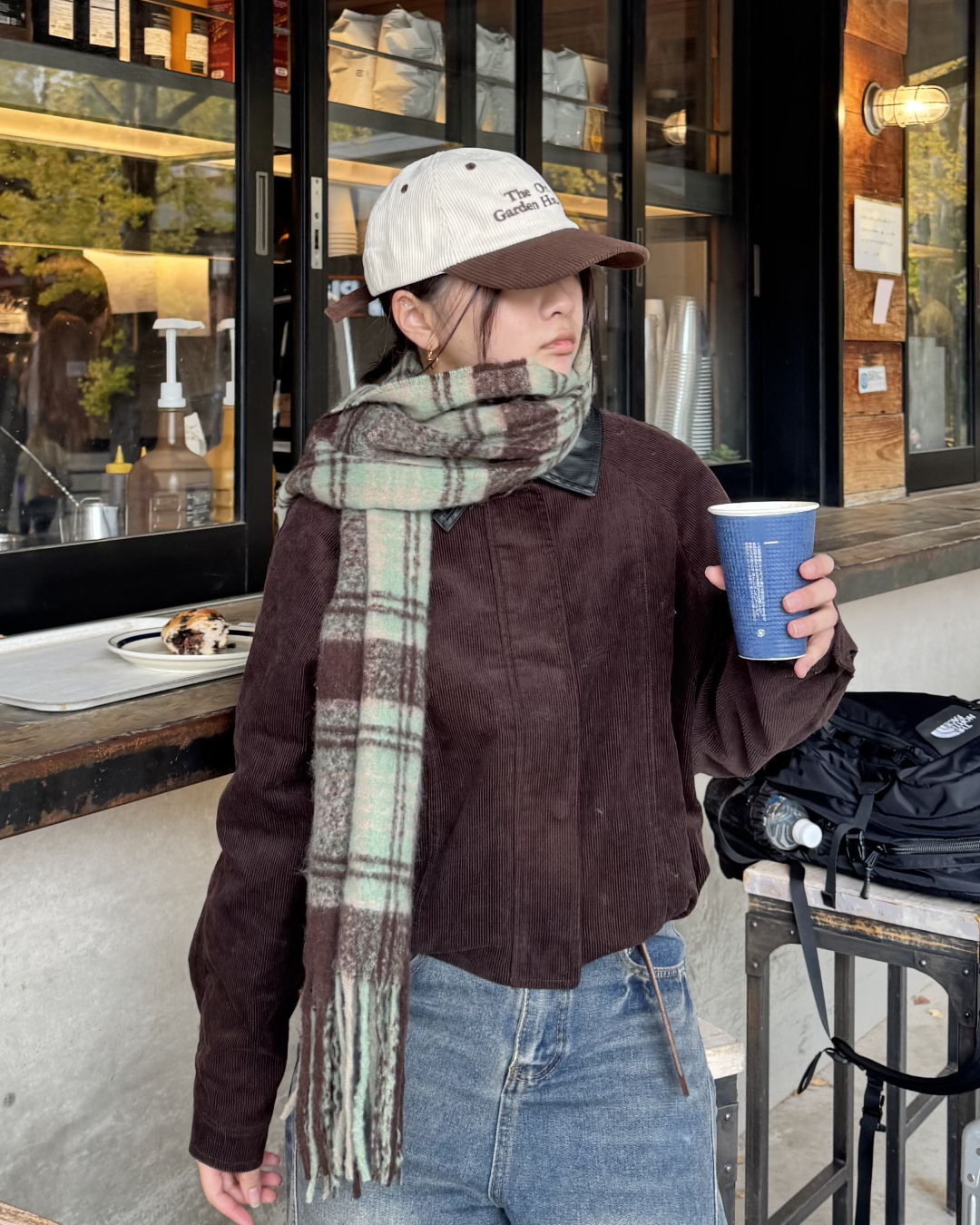 【即納】コーデュロイレザーカラーブルゾン K5018