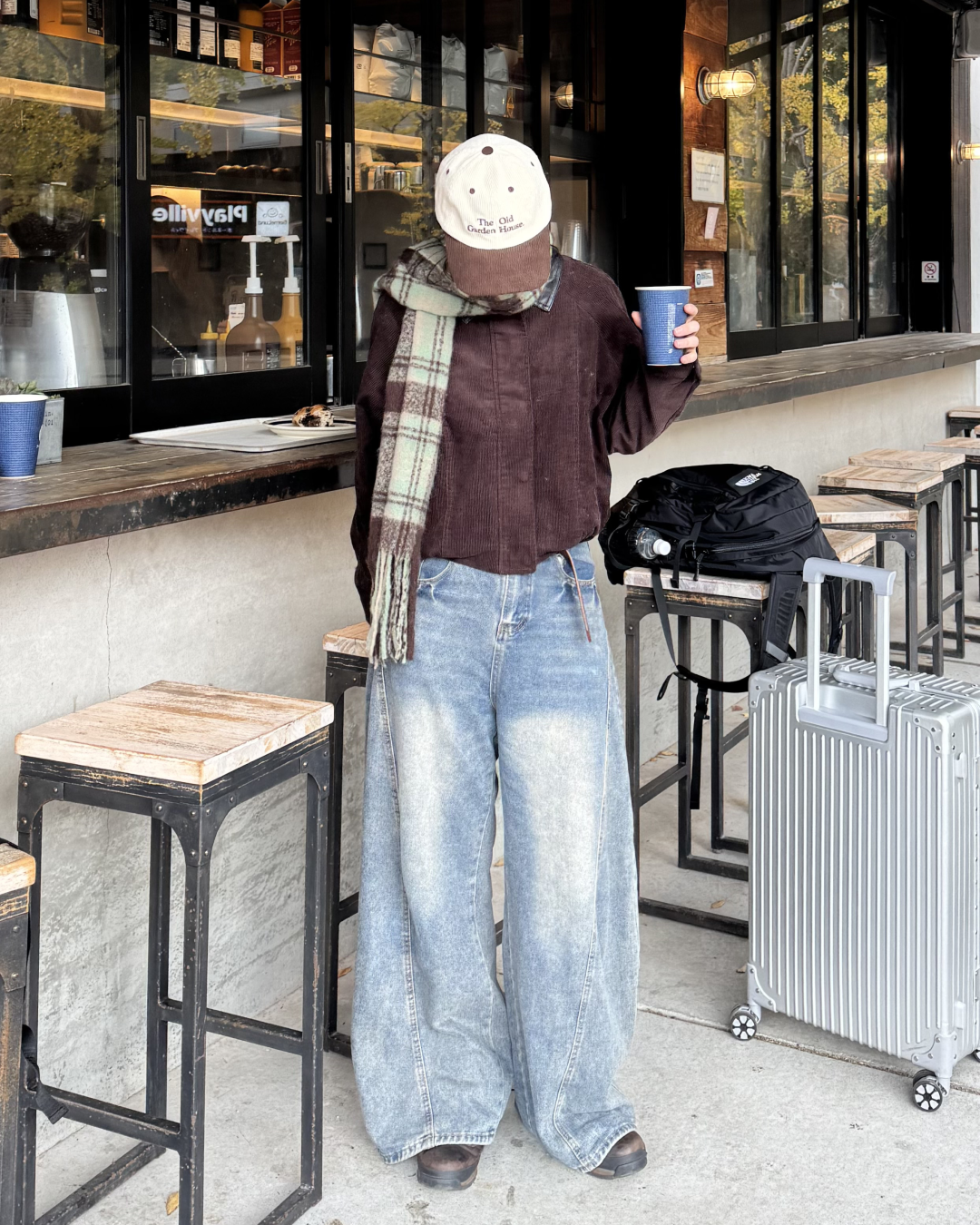 【即納】コーデュロイレザーカラーブルゾン K5018