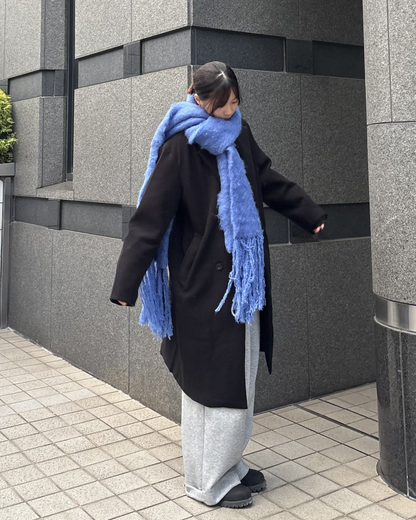 【即納】ウールブレンドロングコート K5021