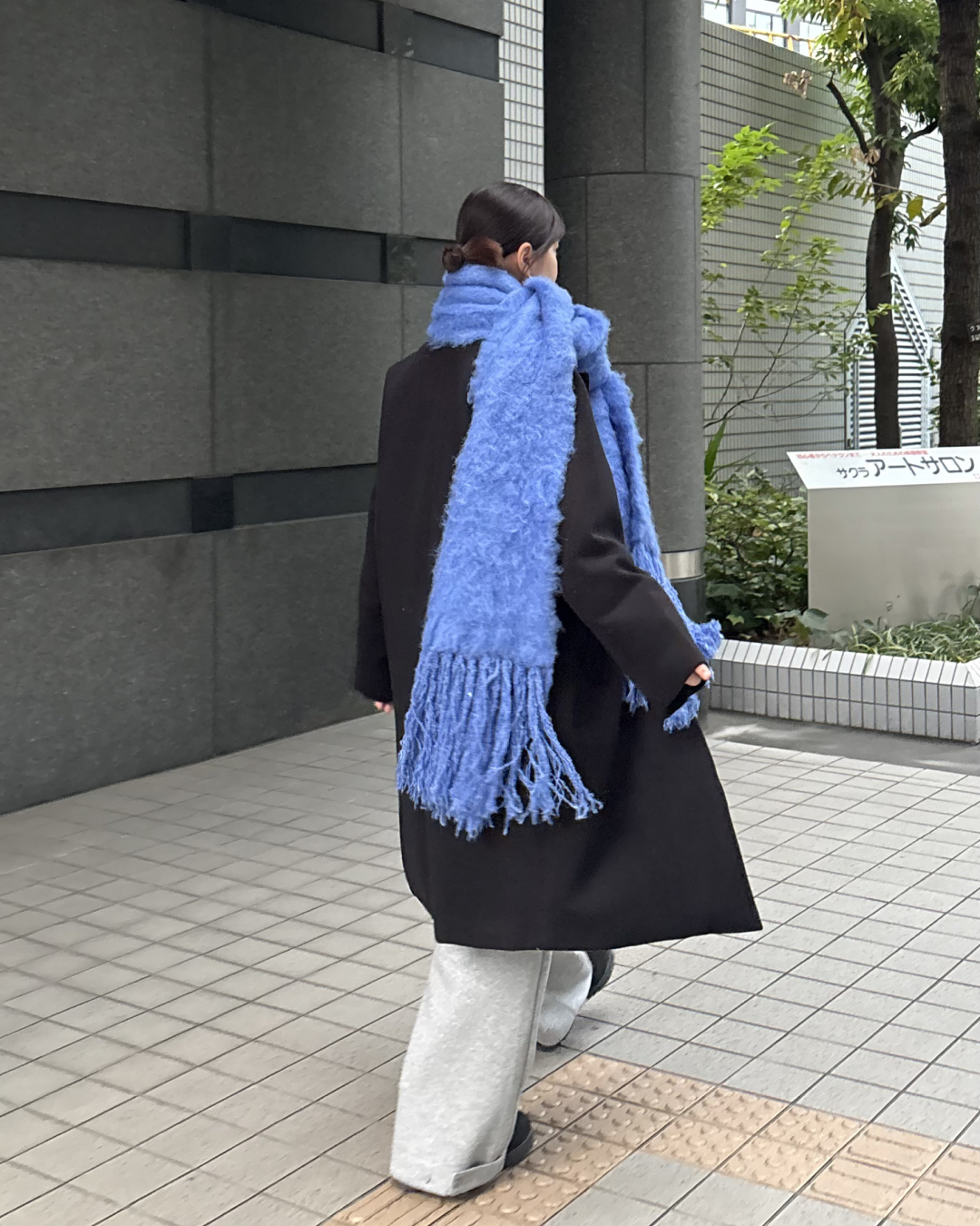 【即納】ウールブレンドロングコート K5021
