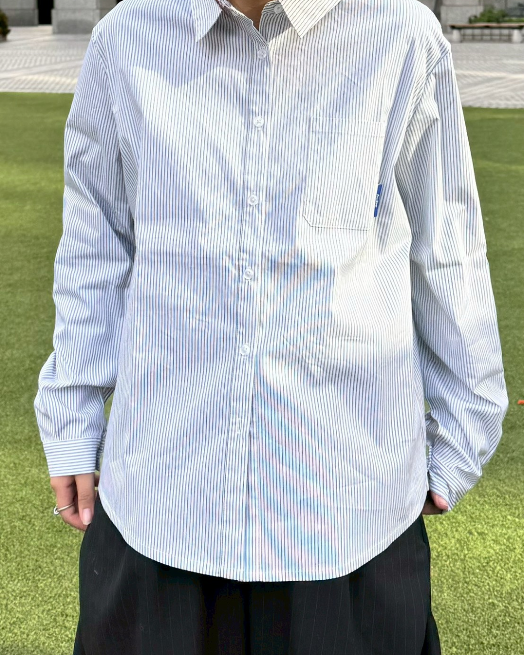 【11/25 19:00販売開始 オリジナル 即納】オックスフォードストライプシャツ K6000