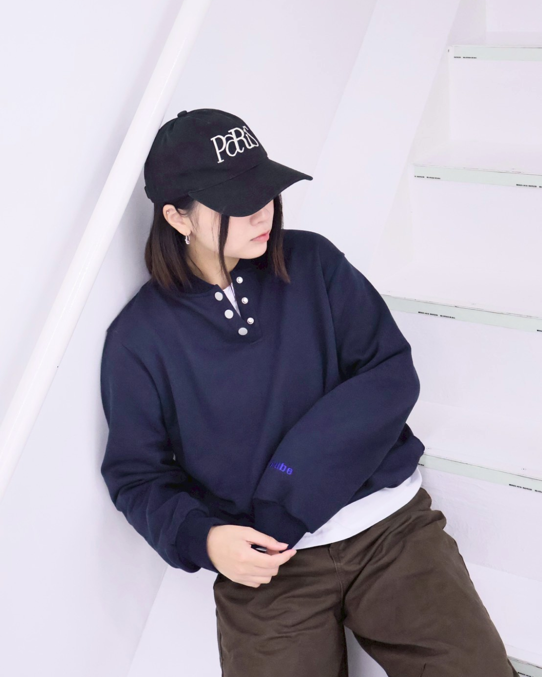 【11/25 19:00販売開始 オリジナル 即納】コットンヘンリーネックスウェットシャツ K6001