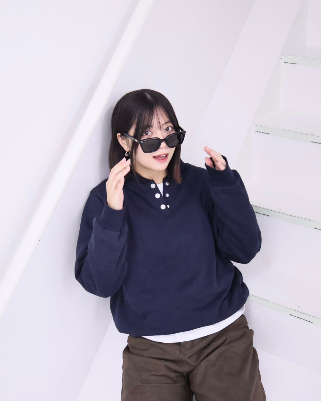 【11/25 19:00販売開始 オリジナル 即納】コットンヘンリーネックスウェットシャツ K6001