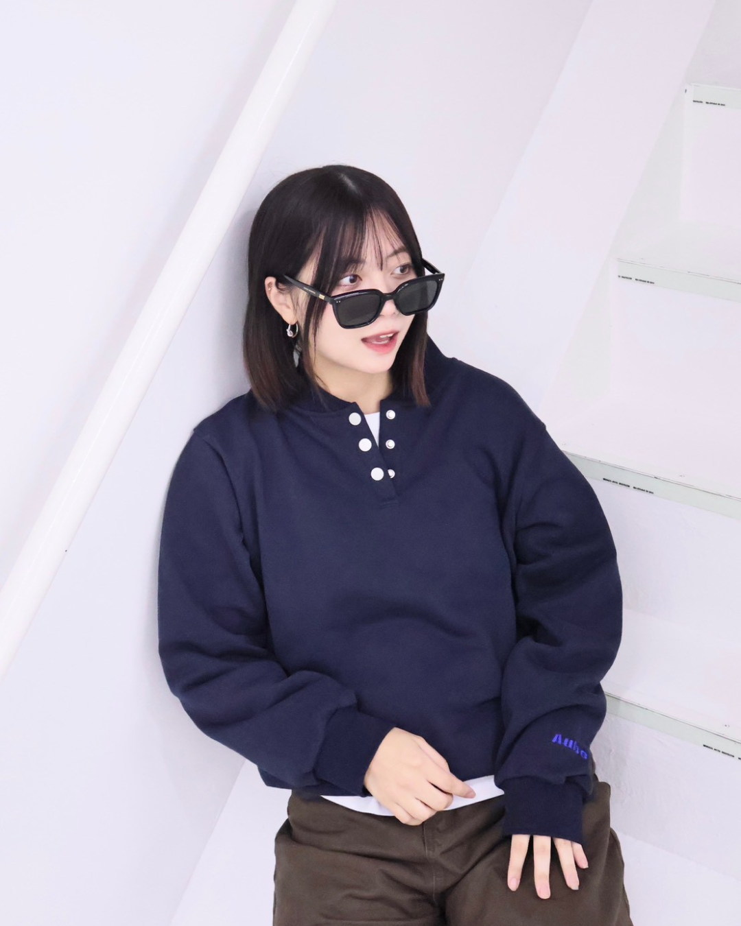 【11/25 19:00販売開始 オリジナル 即納】コットンヘンリーネックスウェットシャツ K6001