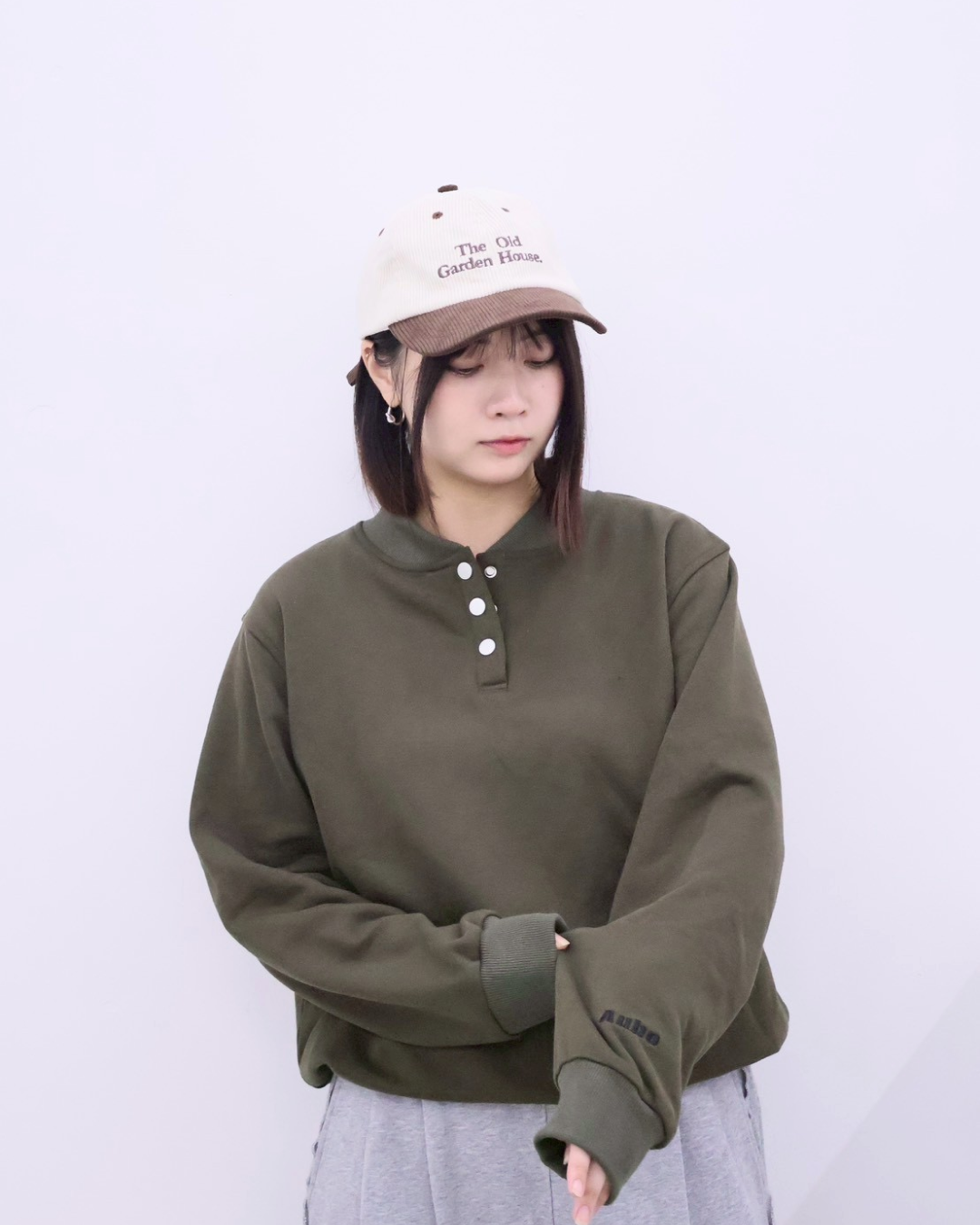 【11/25 19:00販売開始 オリジナル 即納】コットンヘンリーネックスウェットシャツ K6001