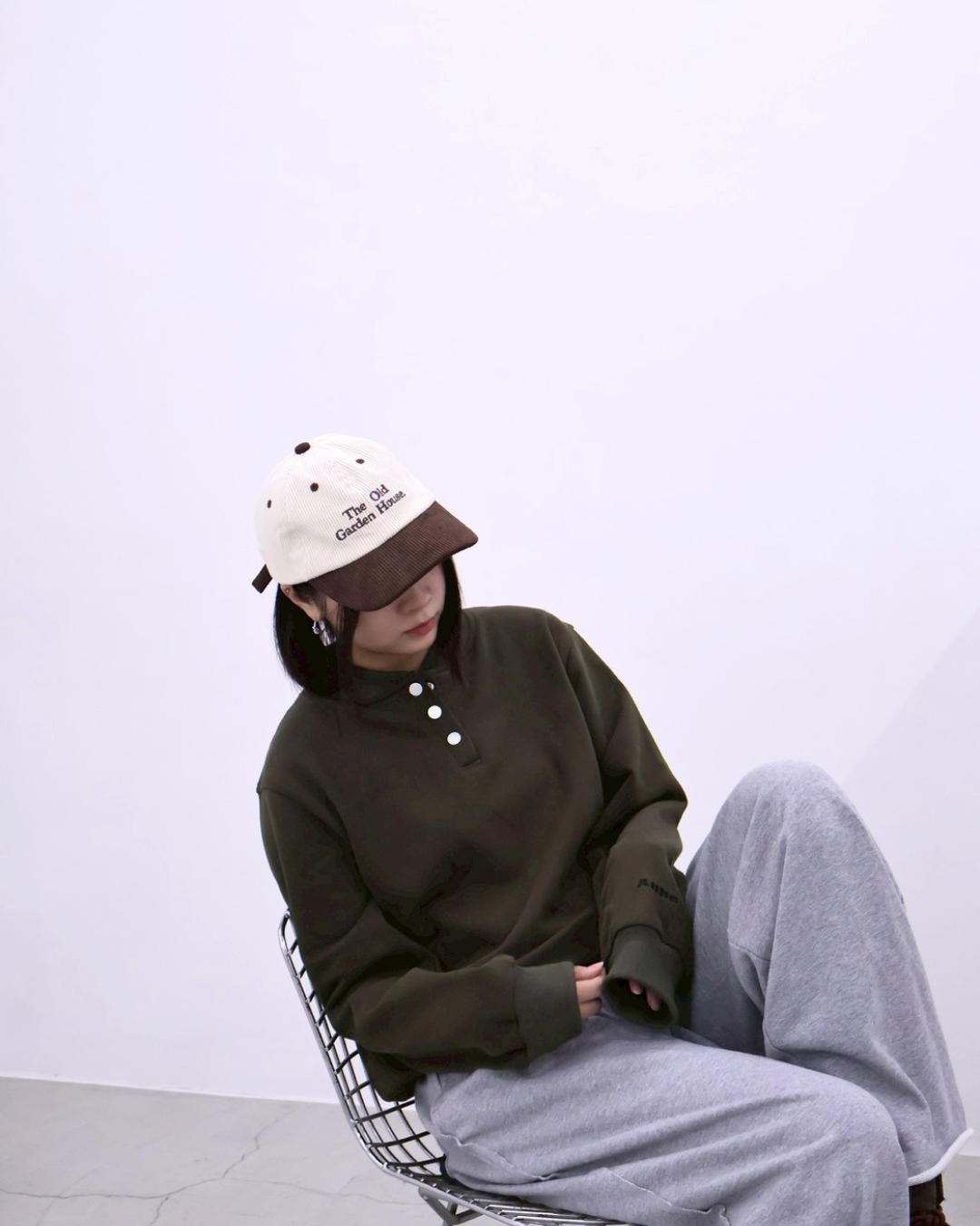 【11/25 19:00販売開始 オリジナル 即納】コットンヘンリーネックスウェットシャツ K6001