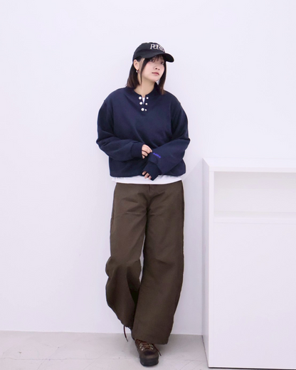 【11/25 19:00販売開始 オリジナル 即納】コットンヘンリーネックスウェットシャツ K6001