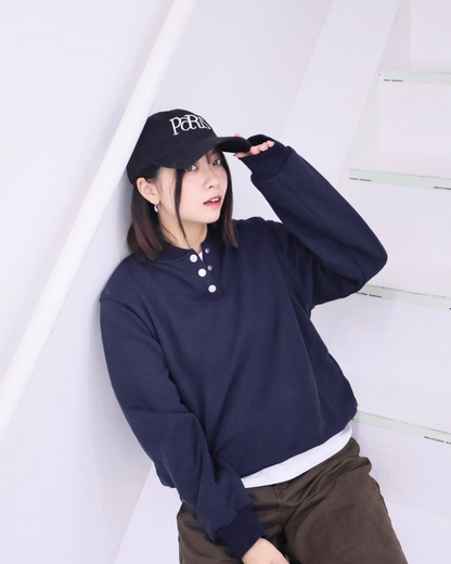 【11/25 19:00販売開始 オリジナル 即納】コットンヘンリーネックスウェットシャツ K6001