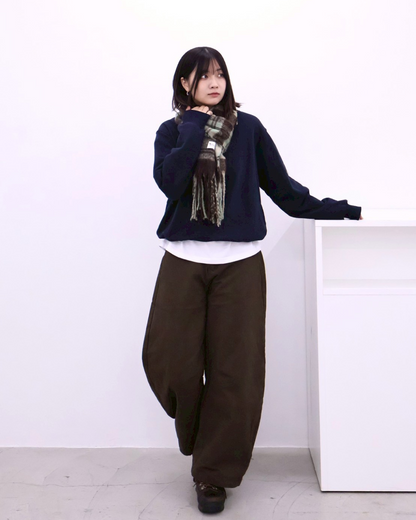 【11/25 19:00販売開始 オリジナル 即納】コットンヘンリーネックスウェットシャツ K6001