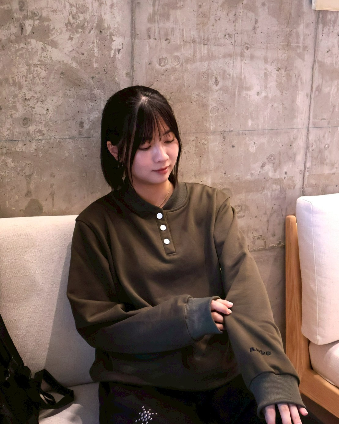 【11/25 19:00販売開始 オリジナル 即納】コットンヘンリーネックスウェットシャツ K6001