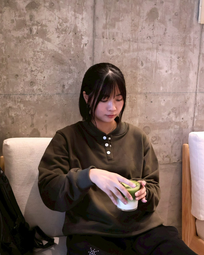 【11/25 19:00販売開始 オリジナル 即納】コットンヘンリーネックスウェットシャツ K6001