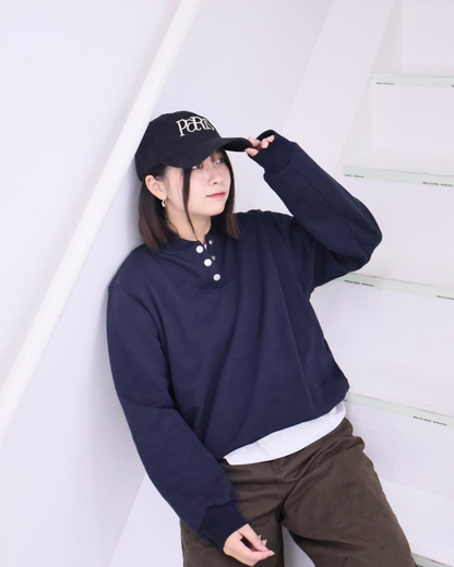 【11/25 19:00販売開始 オリジナル 即納】コットンヘンリーネックスウェットシャツ K6001