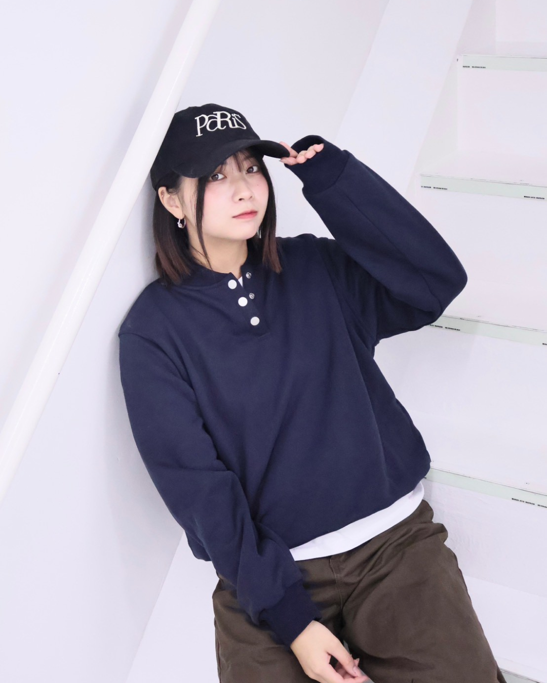 【11/25 19:00販売開始 オリジナル 即納】コットンヘンリーネックスウェットシャツ K6001