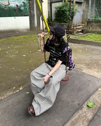 カジュアルストライプパンツ　KM0007
