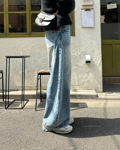 カジュアルワイドレッグパンツ KA0158