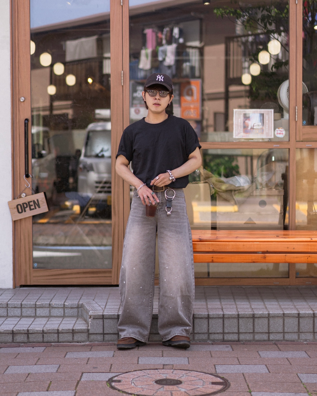 ペイントデニムパンツ KA0166