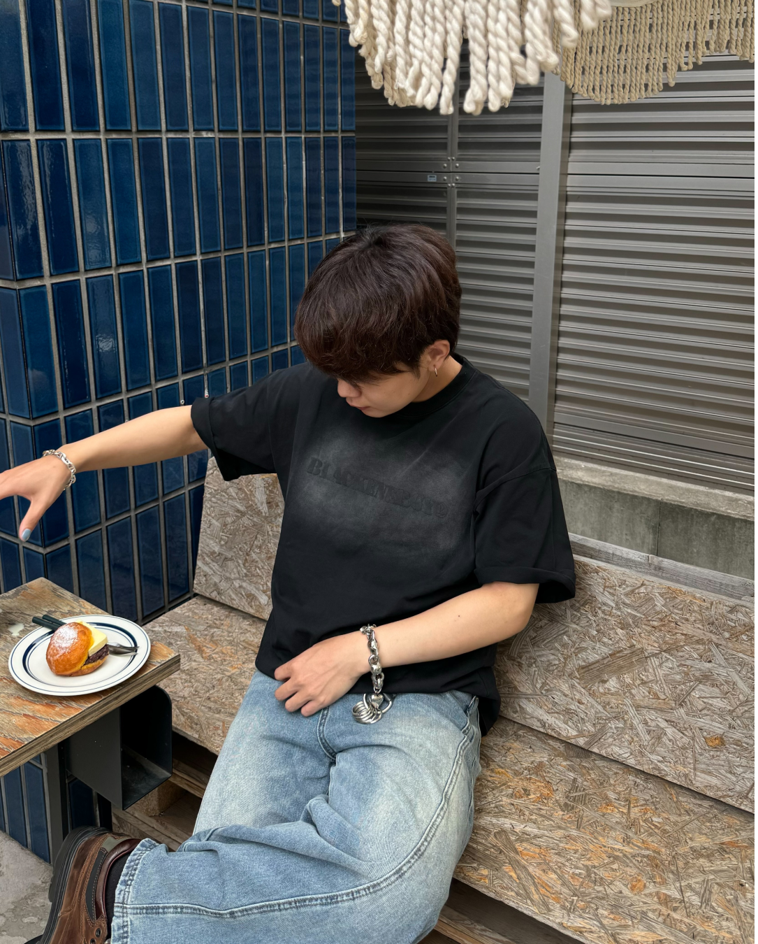 ウォッシュプリントTシャツ KA1035