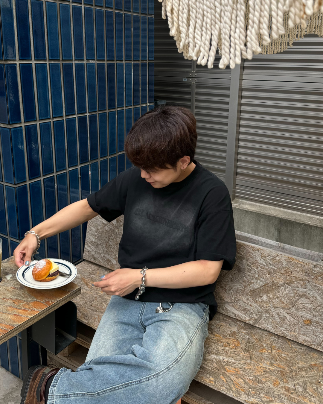 ウォッシュプリントTシャツ KA1035