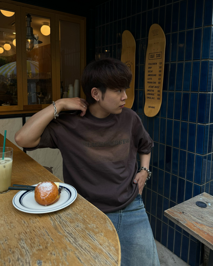 ウォッシュプリントTシャツ KA1035