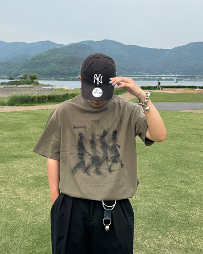 シャドウプリントTシャツ KA1049