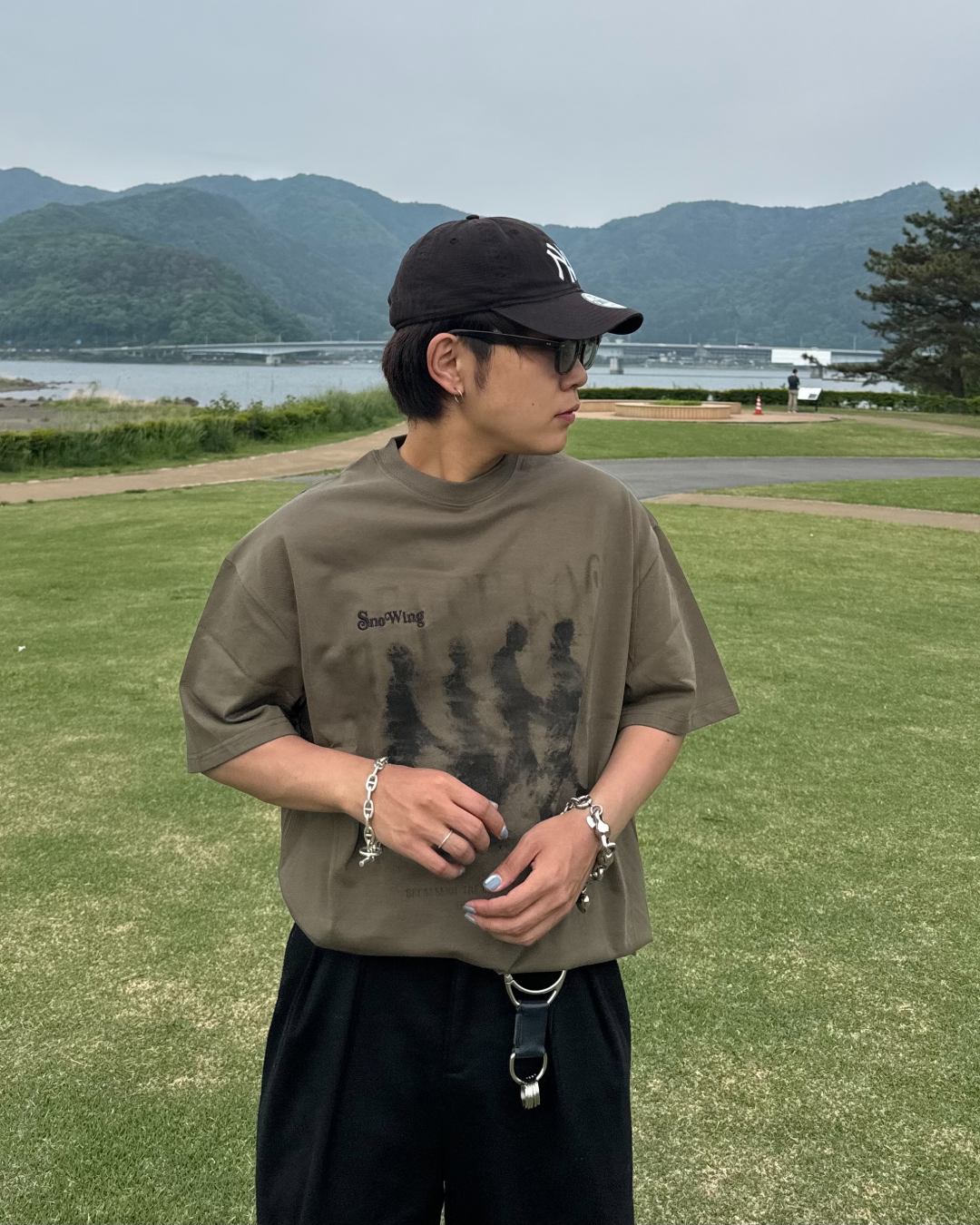 シャドウプリントTシャツ KA1049