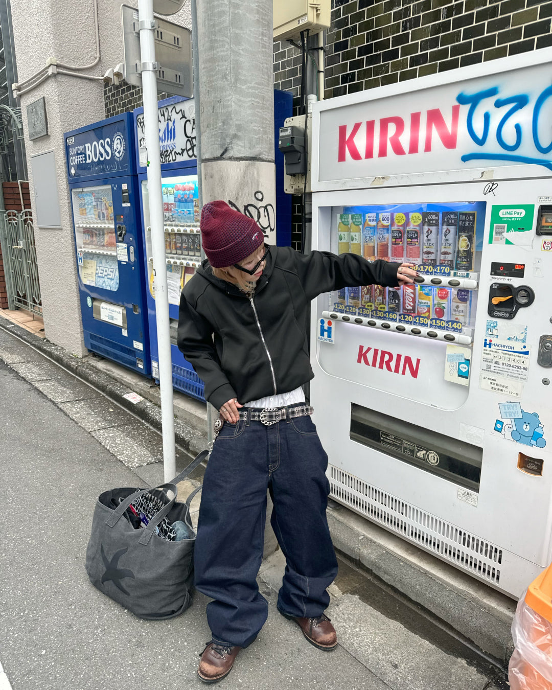 デザインダブルジップパーカー KM1215