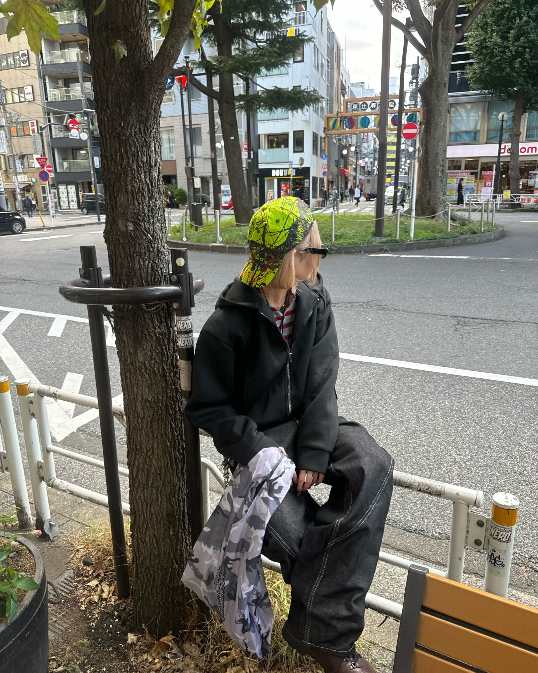 デザインダブルジップパーカー KM1215