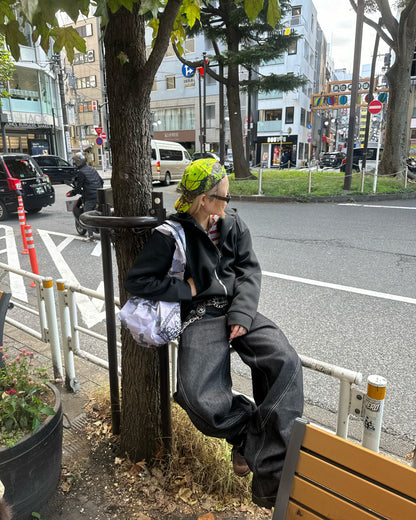 デザインダブルジップパーカー KM1215