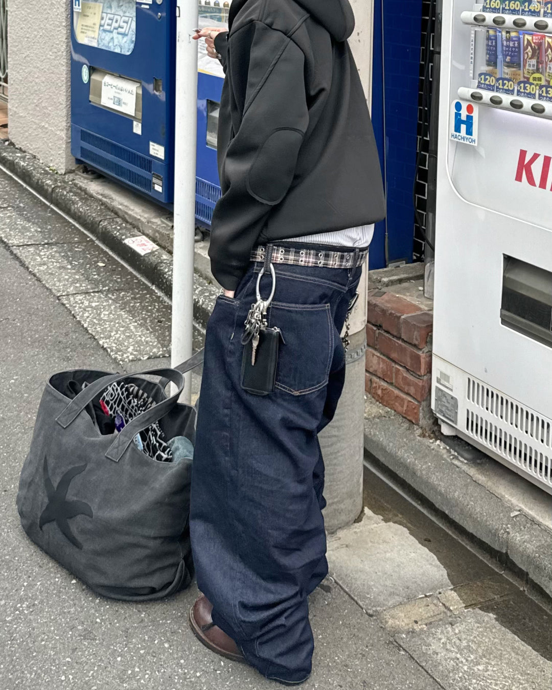 デザインダブルジップパーカー KM1215