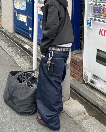 デザインダブルジップパーカー KM1215