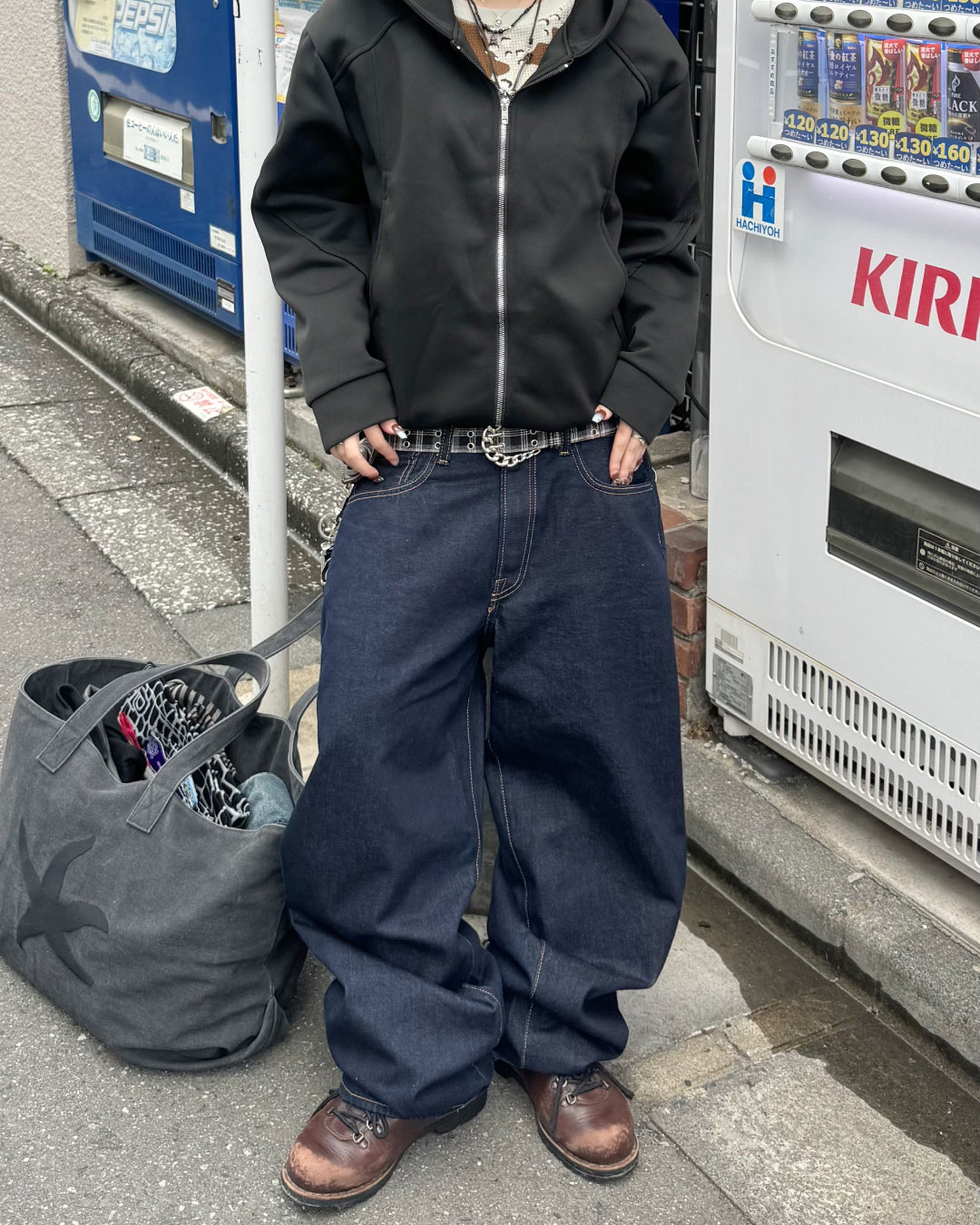 デザインダブルジップパーカー KM1215