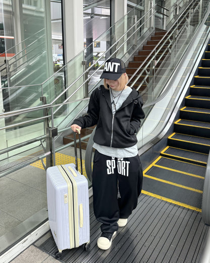 デザインダブルジップパーカー KM1215