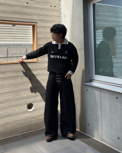 MYOB ファイヤーマンパンツ　ブラックデニム cycle - MYOB ファイヤーマンパンツの通販 by nom's shop