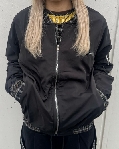 チェックナイロンジャケット KM1246