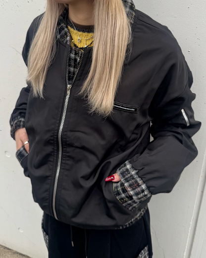 チェックナイロンジャケット KM1246