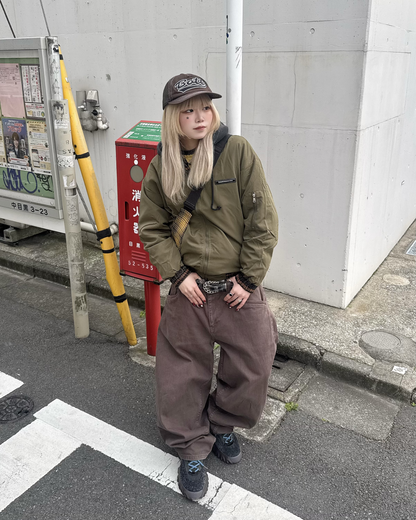 チェックナイロンジャケット KM1246