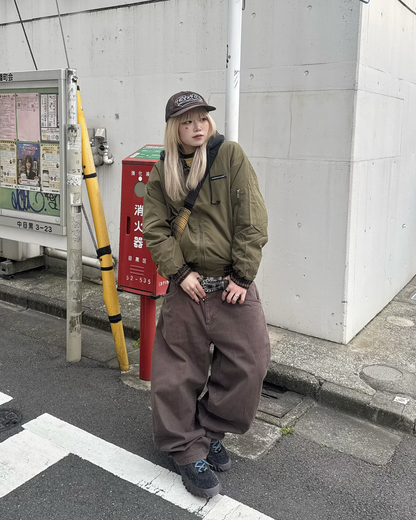 チェックナイロンジャケット KM1246