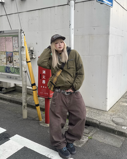 チェックナイロンジャケット KM1246